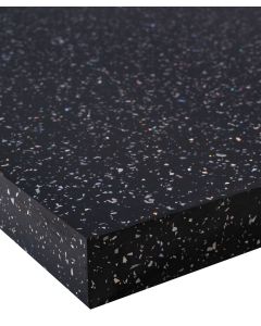 Strass Noir Black Sparkle Gloss Wilsonart 40mm Square Edge Worktop